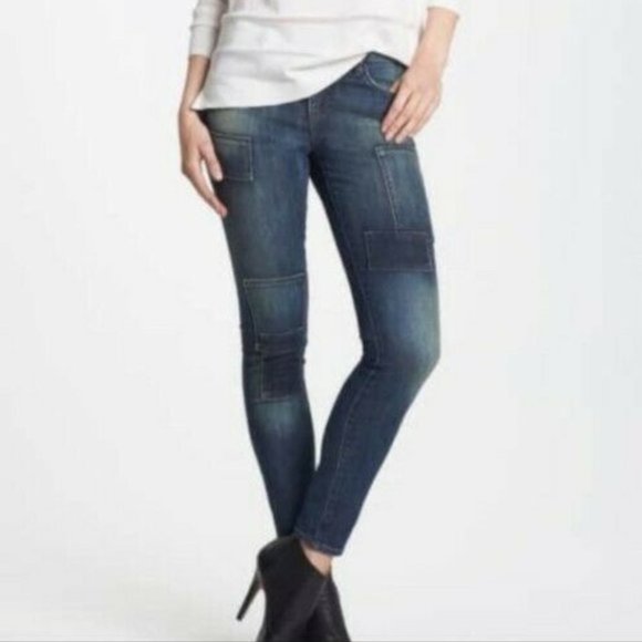 Kut from the Kloth Denim - Kut from the Kloth skinny jeans with patch accents